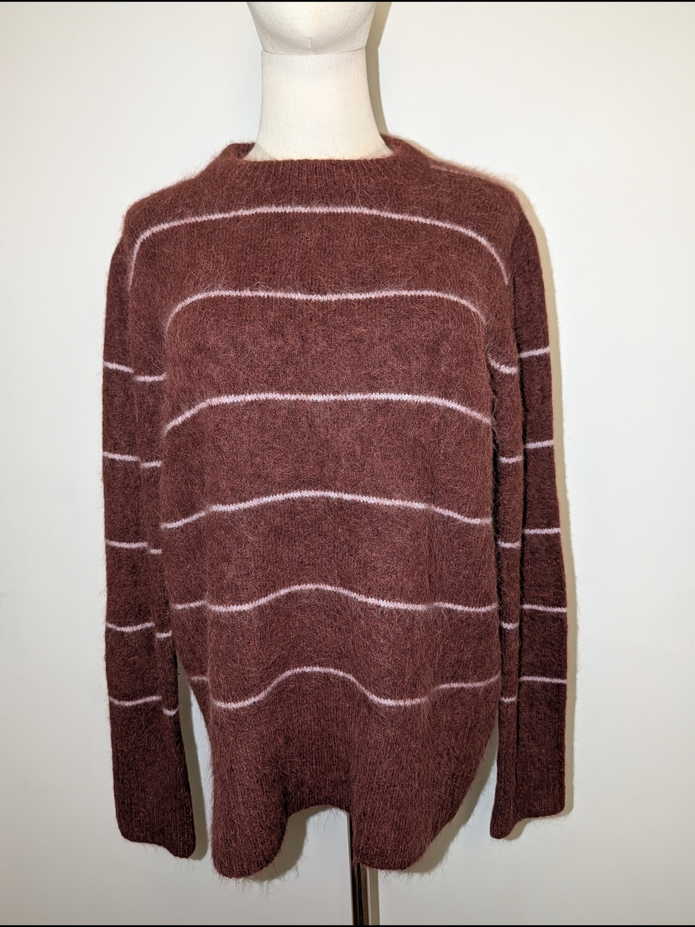 Ivy Pullover In Midnight Cream Stripe